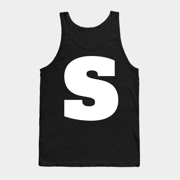 Alphabet S (lowercase letter s), Letter S - Letter S - Tank Top